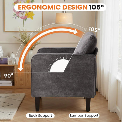 Modern Accent Chairs for Living Room Ergonomic