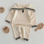 3 Pcs Newborn Baby Girls/Boys Sleeveless Knit Rompers