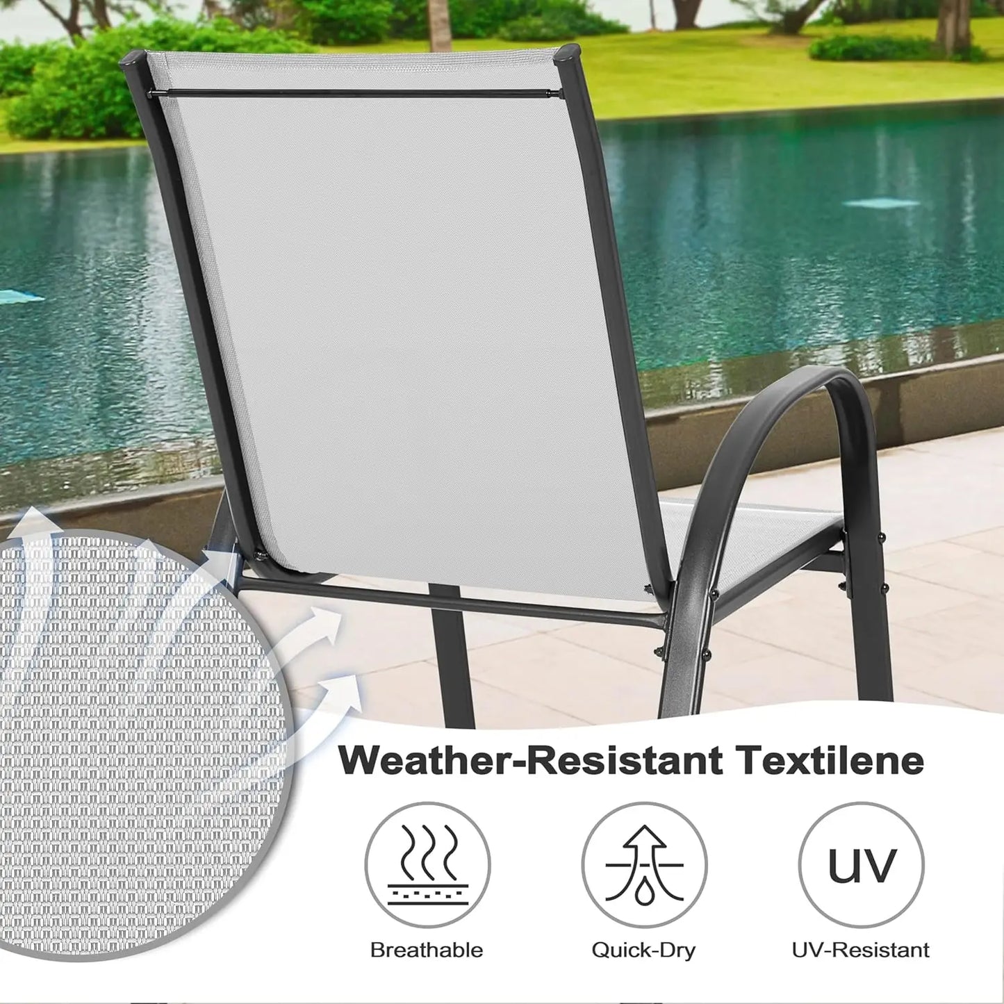 5 Piece Patio Dining Set, Outdoor Dining Furniture
