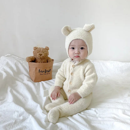 Baby Boy's/Girl's Jumpsuit Mink Velvet Cute Bear
