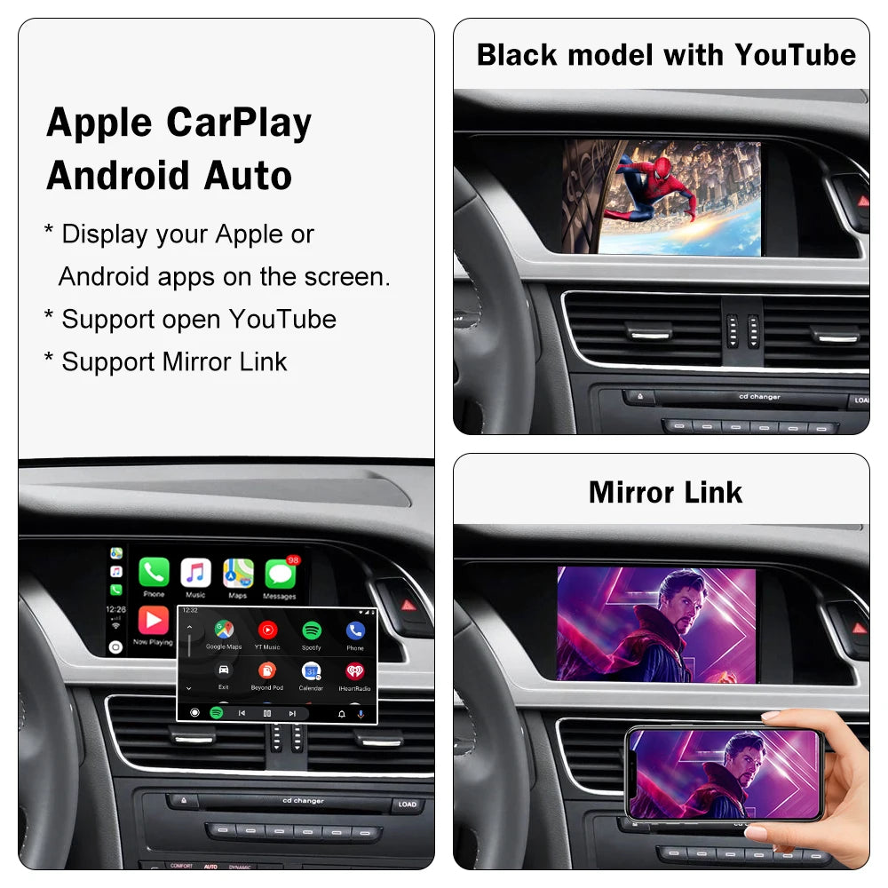 Wireless Carplay for Audi Rear Camera  USB