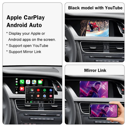 Wireless Carplay for Audi Rear Camera  USB