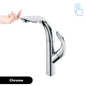 Luxury brass gold touch switch kitchen faucet