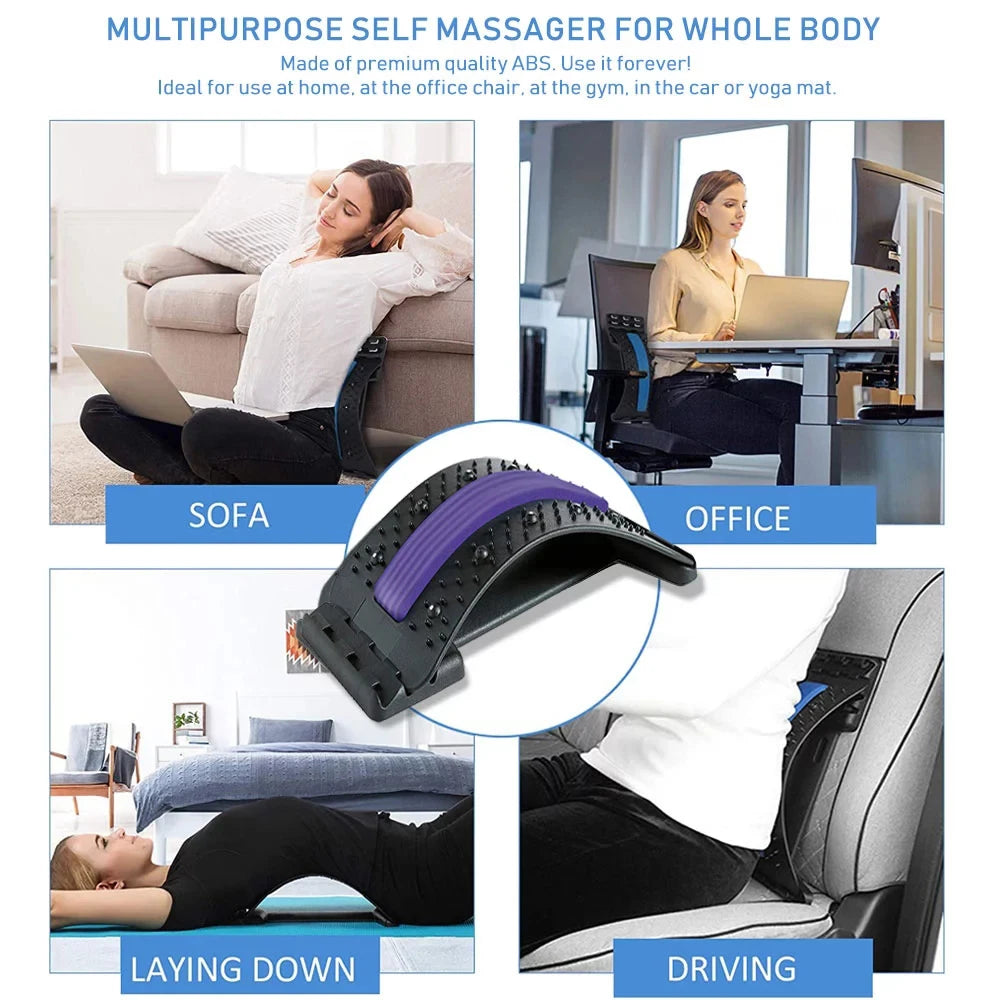 Magnetic Back Massage Muscle Relax Stretcher Therapy