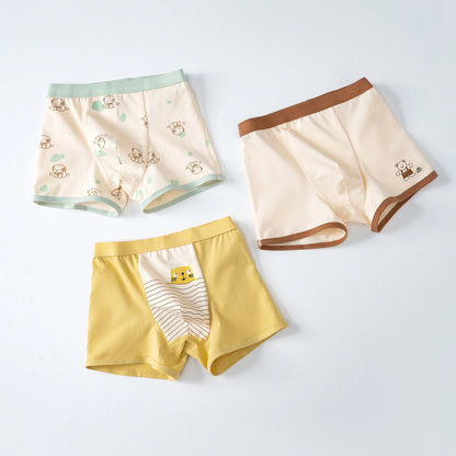 6 Pcs High Quality Boys Boxer Cartoon Underwear
