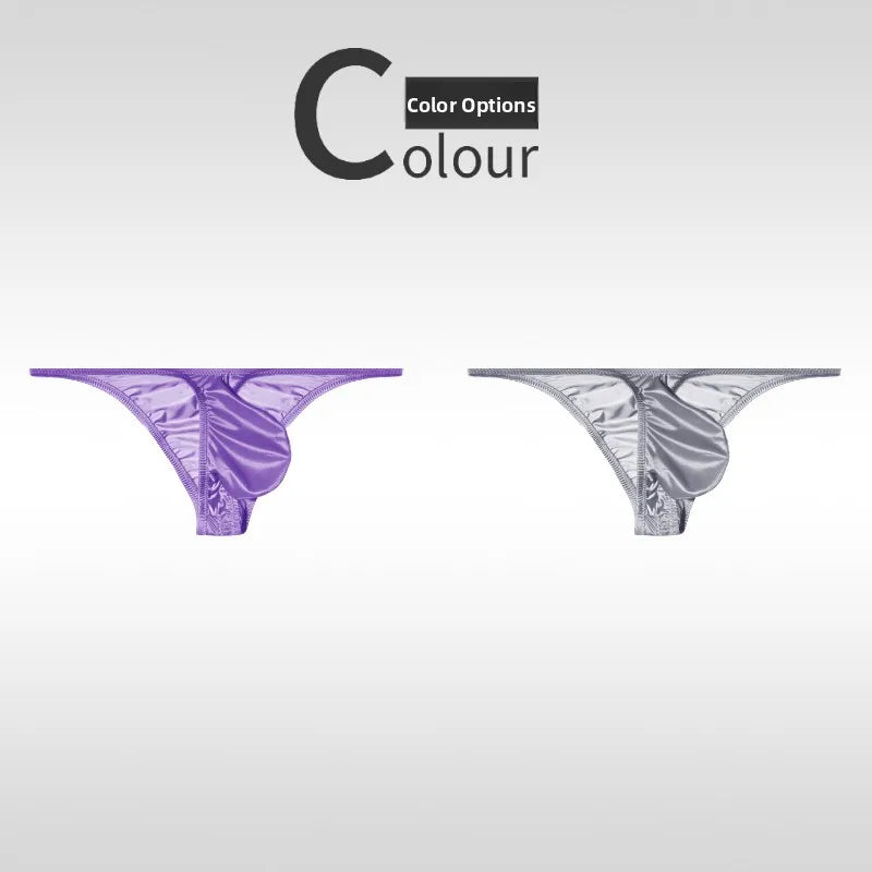 Low Waist Ice Silk Smooth Men's e Underwear