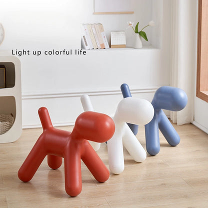 Plastic Children's Chair Cute Cartoon Dog Animal