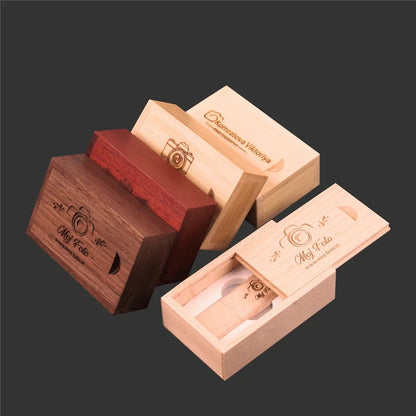 10PCS Wooden USB Flash Drive Memory Stick