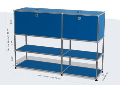 Metal Storage Display Cabinet Living Room Furniture
