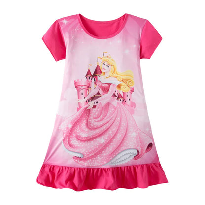 Elsa Cartoon Minnie Party Dresses Pajamas