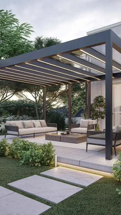Aluminum Louvered Sunroof Pergola Roof Canopy