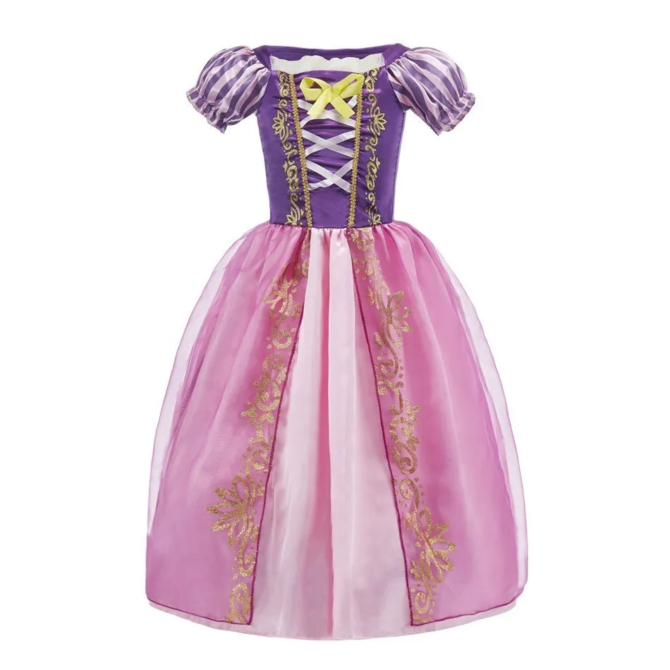 Girls Elsa Anna Dress Princess Carnival Jasmine Rapunzel
