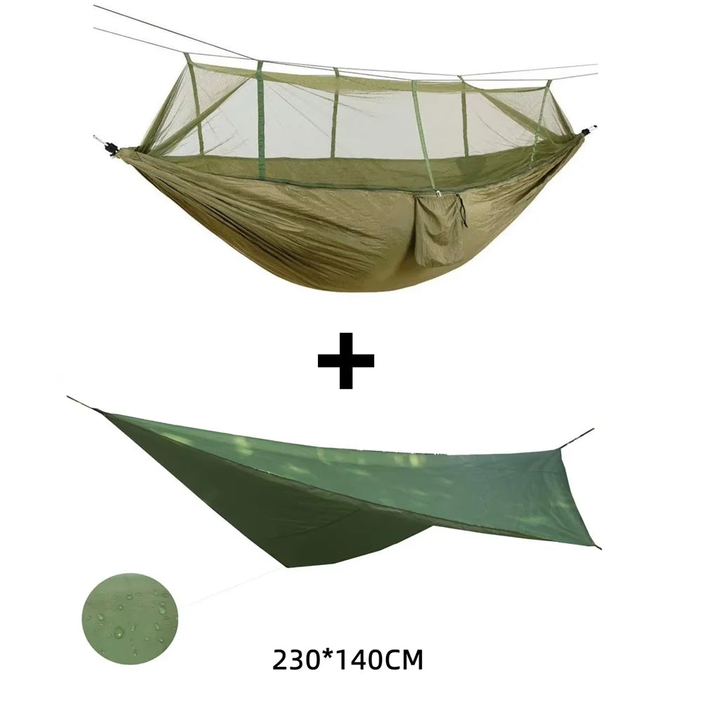 2 Person Camping Garden Hammock With Mosquito