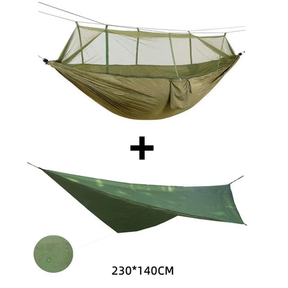 2 Person Camping Garden Hammock With Mosquito