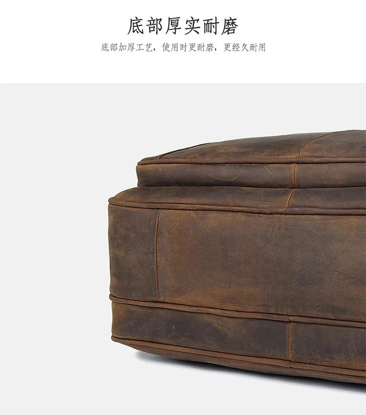 Genuine Leather Men Briefcase Business bag