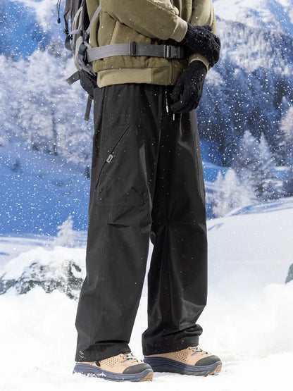 Men's Winter Fleece Warm Pants Outdoor Waterproof