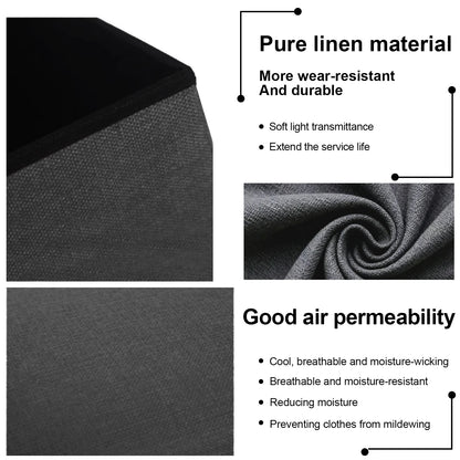 Heavy-Duty Multi-Purpose Folding Storage Ottoman