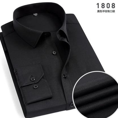 Mens Long-sleeved Non-ironing Anti-wrinkle Shirts