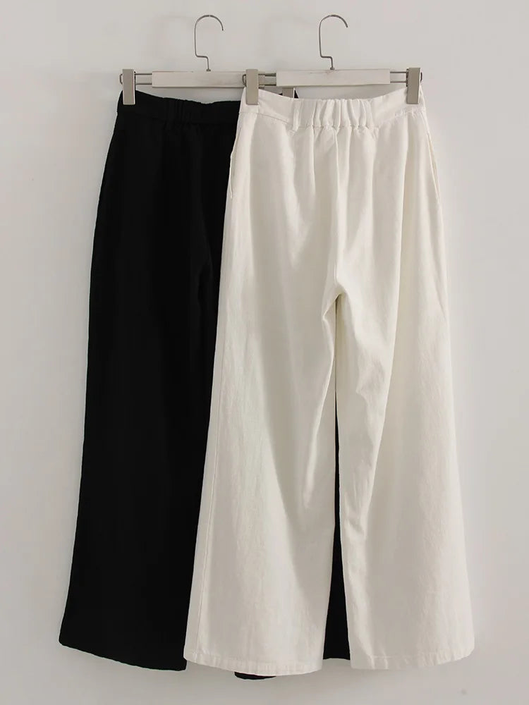 Women Wide Leg Formal Straight Leg Pants