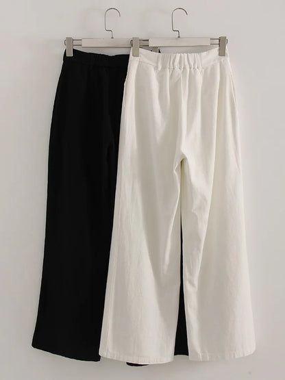 Women Wide Leg Formal Straight Leg Pants