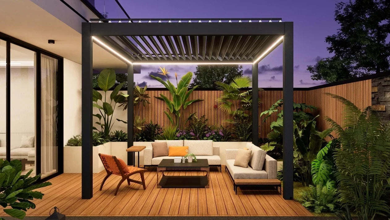 Aluminum Louvered Sunroof Pergola Roof Canopy