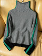 Women Pullover Knitted Fashion Sweater Turtleneck Top