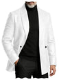 Crocodile Pattern Leather Blazer, Tuxedo Jacket