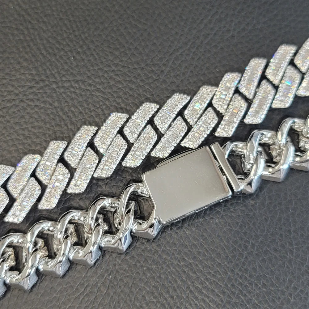 Fashion Square Design Cuban Link Chain Mens