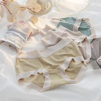 5 Pcs Young Teen Girl Middle Waist Briefs Panties