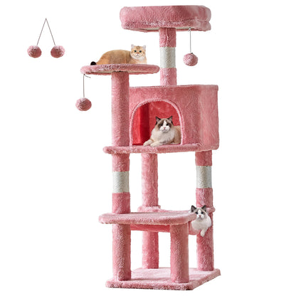 Tall Multi-Cat Climbing Tower for Pet Furniture