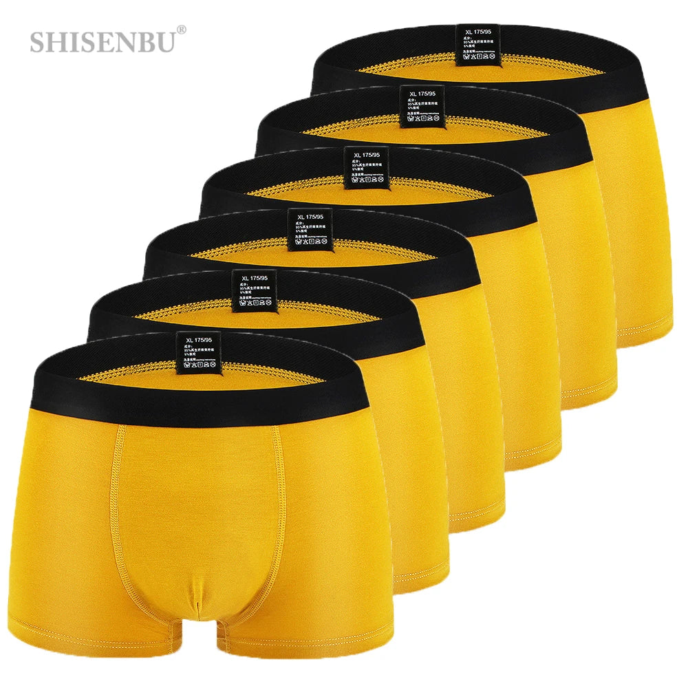 6pc Sexy  Boxer Men Breathable Underwear