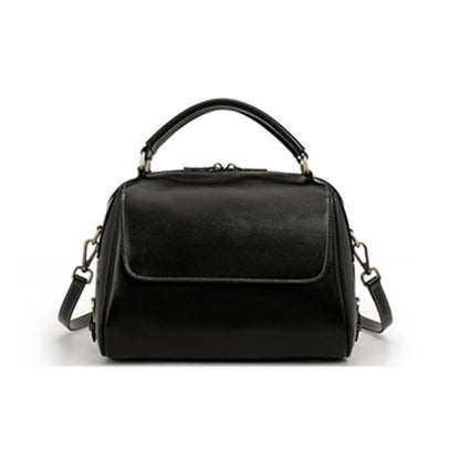 Genuine Leather Boston Tote Handbags For Women