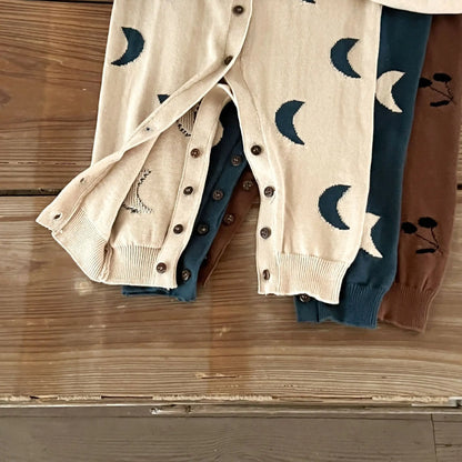 Boy/Girl Pure Cotton Cartoon Crawling Clothes