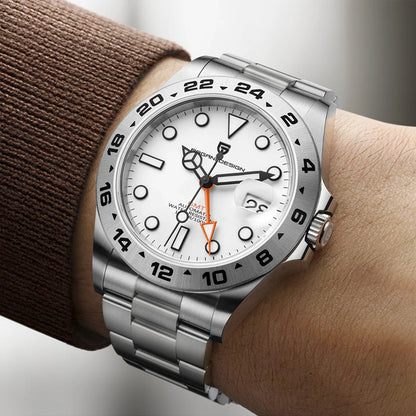 PAGANI DESIGN Men's GMT Stainless Steel Sport