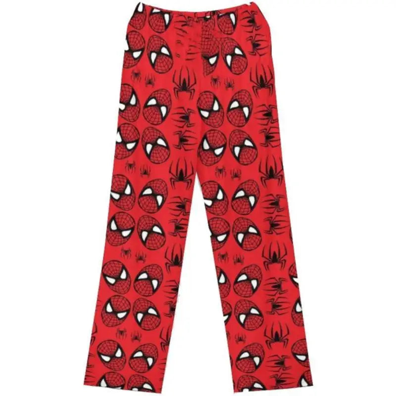 Women/Men Hello Kitty Spider-Man Cotton Loose Pajama Pants