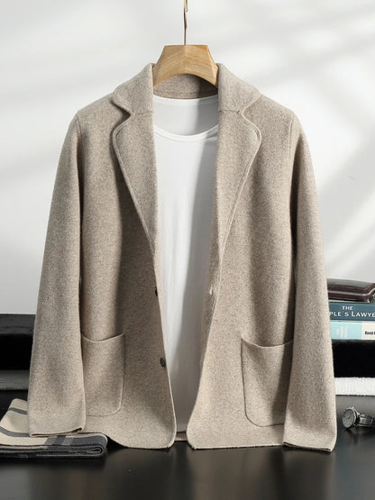 Men's Cashmere Knitted Cardigan Casual Jacket Top