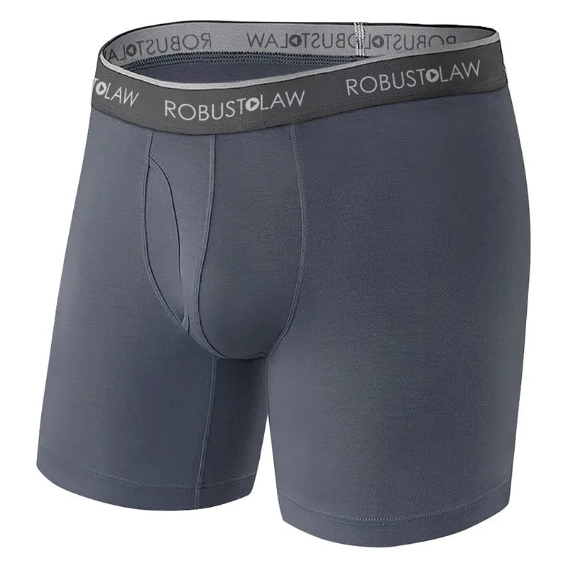 2 Pk Men's Boxer Briefs Ball Pouch Support Underwear