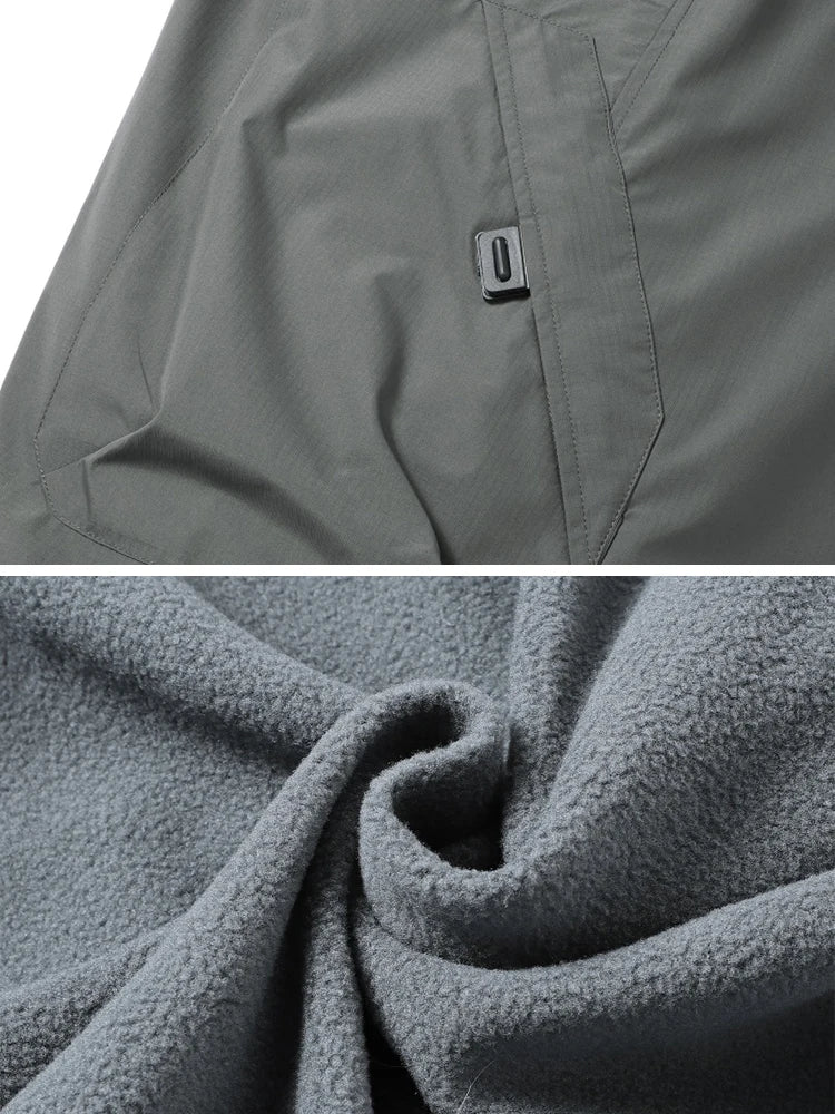 Men's Winter Fleece Warm Pants Outdoor Waterproof