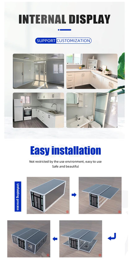 Flat Pack Container Cabin Luxury Prefab Home