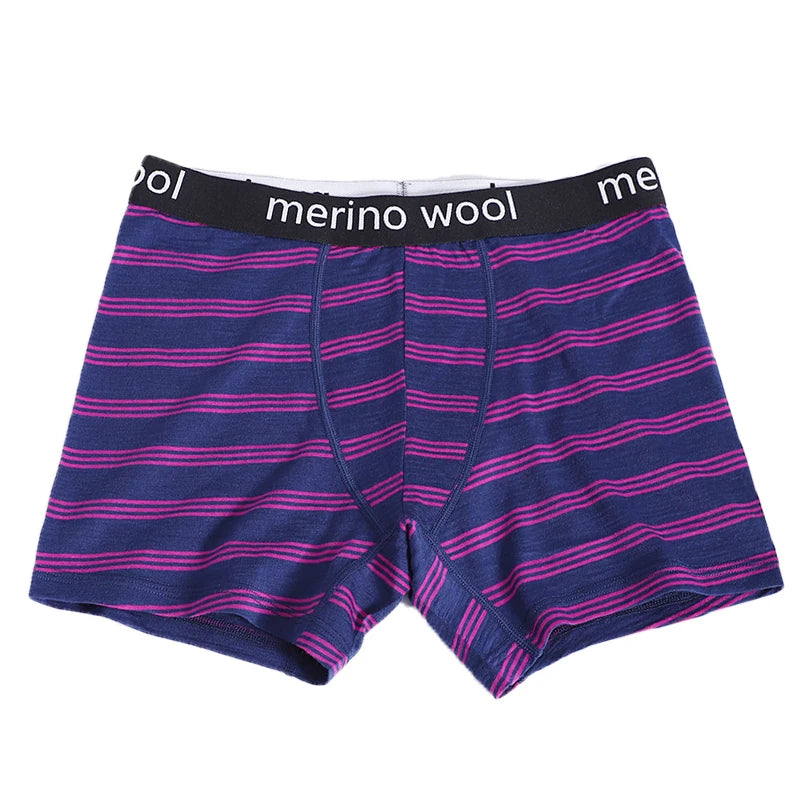 Mens Merino Wool Boxer Brief Breathable Fitness