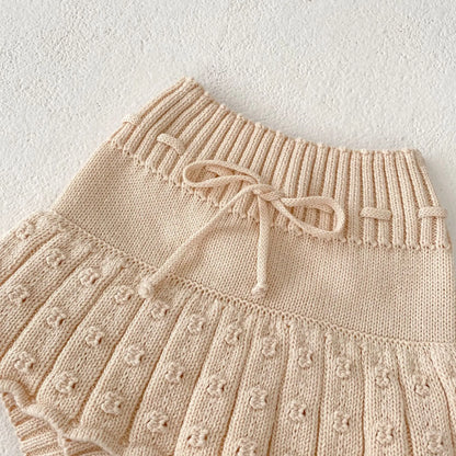 2 Pcs Baby Girls Long Sleeve Striped Cardigan Coat+ Shorts
