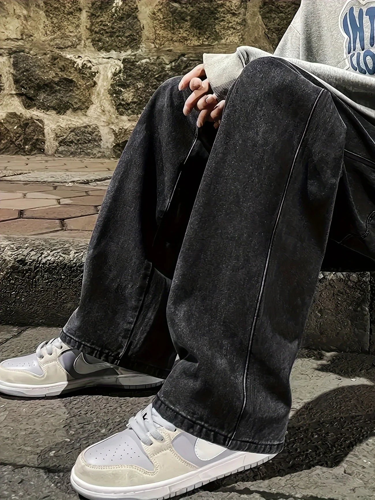 Men's Regular Fit Multi-Pocket Jeans Denim
