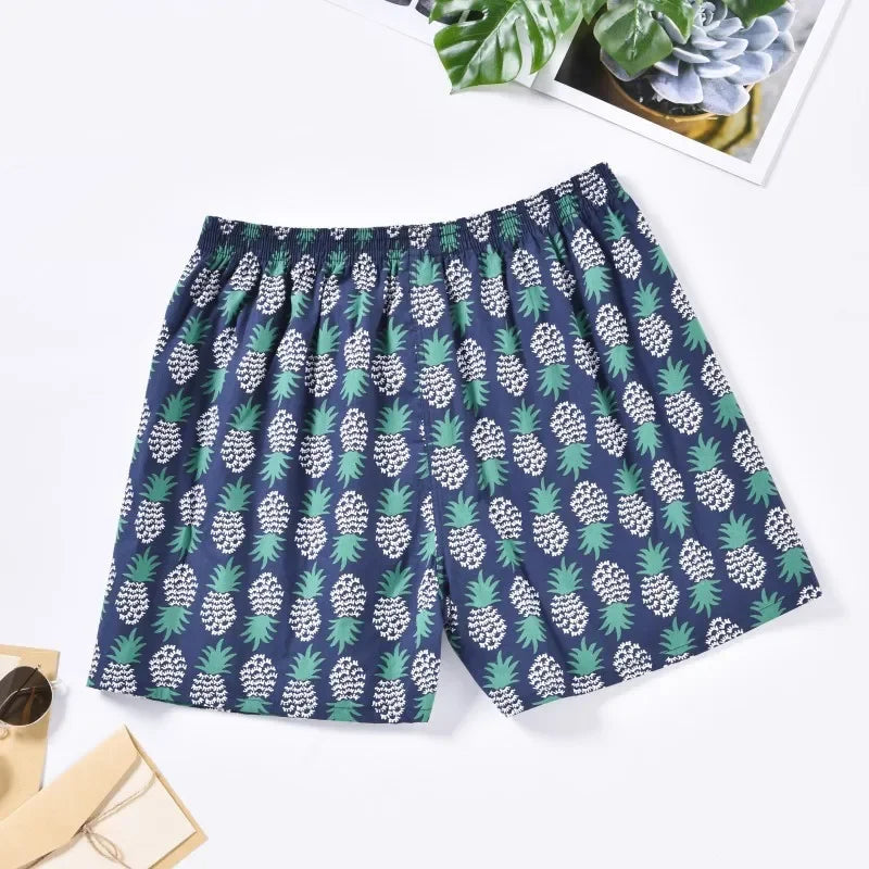 1PC 100% Cotton Men's Loose Boxer Briefs Underwear