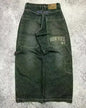 Oversized Print Baggy Jeans Men Vintage Gothic