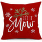 Christmas Tree & Snowflake Pattern Merry Christmas Pillowcases