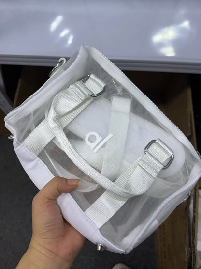 Women's Transparent Sports Yoga Fitn Tote Bag