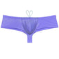 Sexy Men's Shiny Pouch Swimwear Bikini Drawstring
