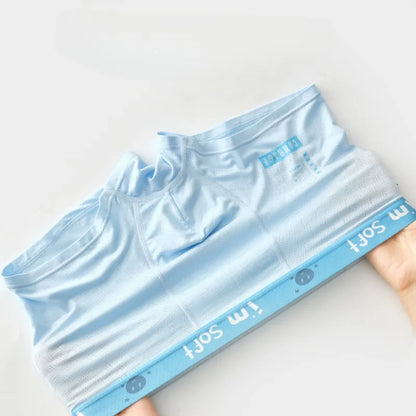 4PCS Teen Boys Mesh Breathable Young Children Underwear