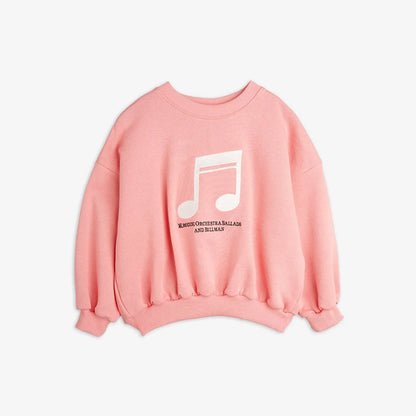 Nordic Style Music Symbol Printed Dress Sweatershirt