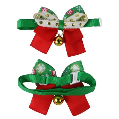 New Year's Christmas Pet Collar with Bell
